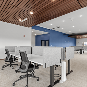 Bright open office space